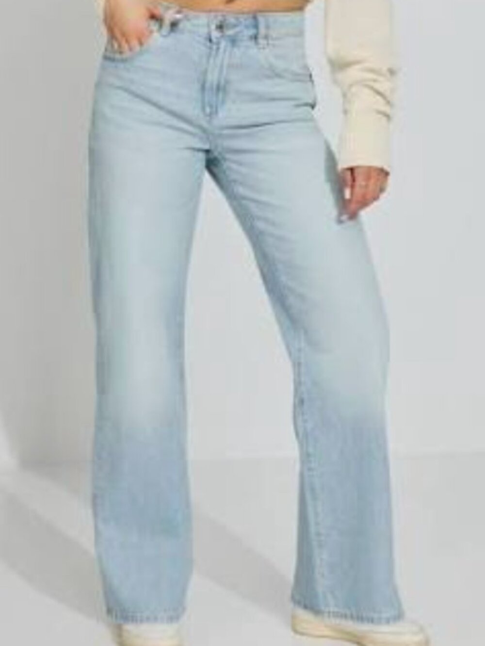 Garage Wide Leg Light Wash Jeans Size 28